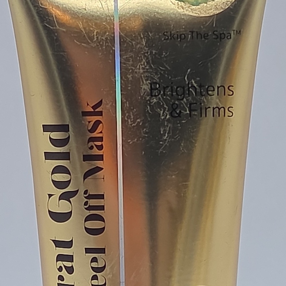Lot Of 4 SKIP THE SPA 24k Gold Glitter Peel Off Mask Brightens & Firms Skincare - Picture 14 of 16